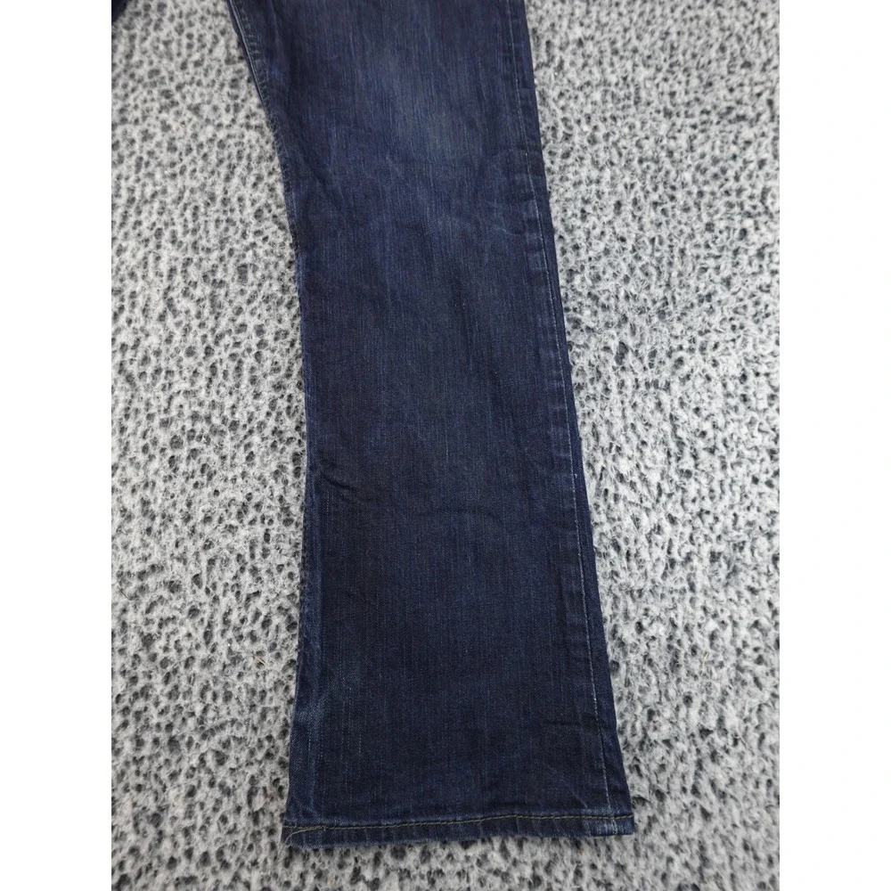 Levis‎ 597 Low Boot Jeans Mens 34x32 Dark Blue Bootcut Stretch